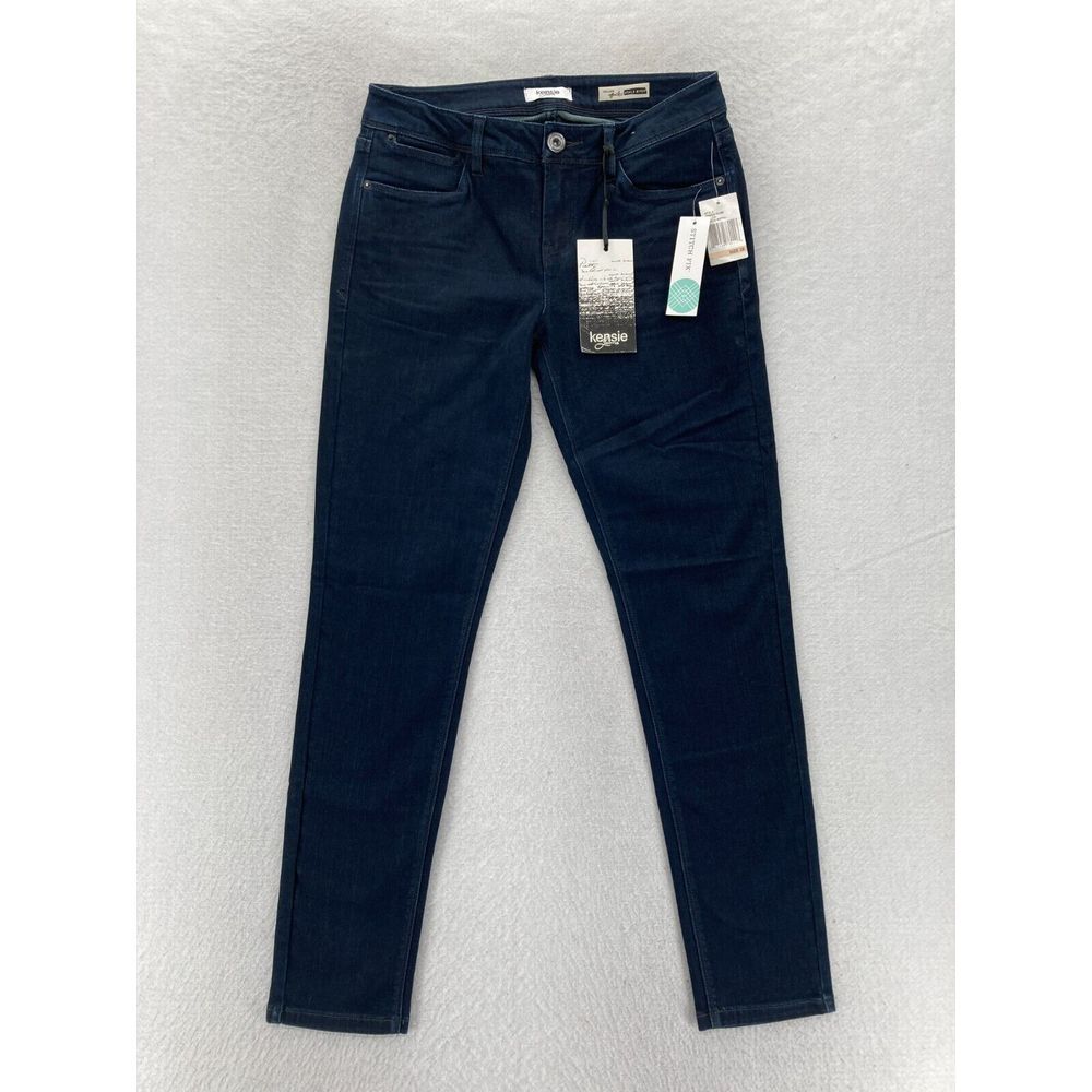 Kensie Jeans Women's 28 Johnny Skinny Ankle Biter Blue Stretch Denim Stitch Fix